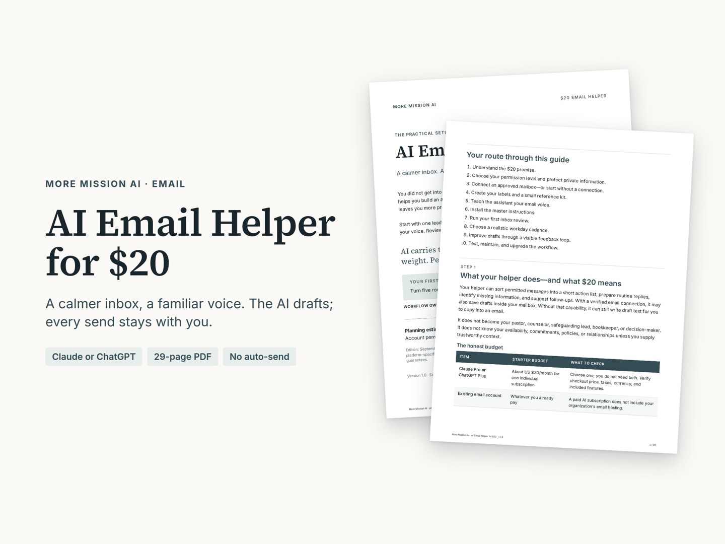 AI Email Helper guide preview