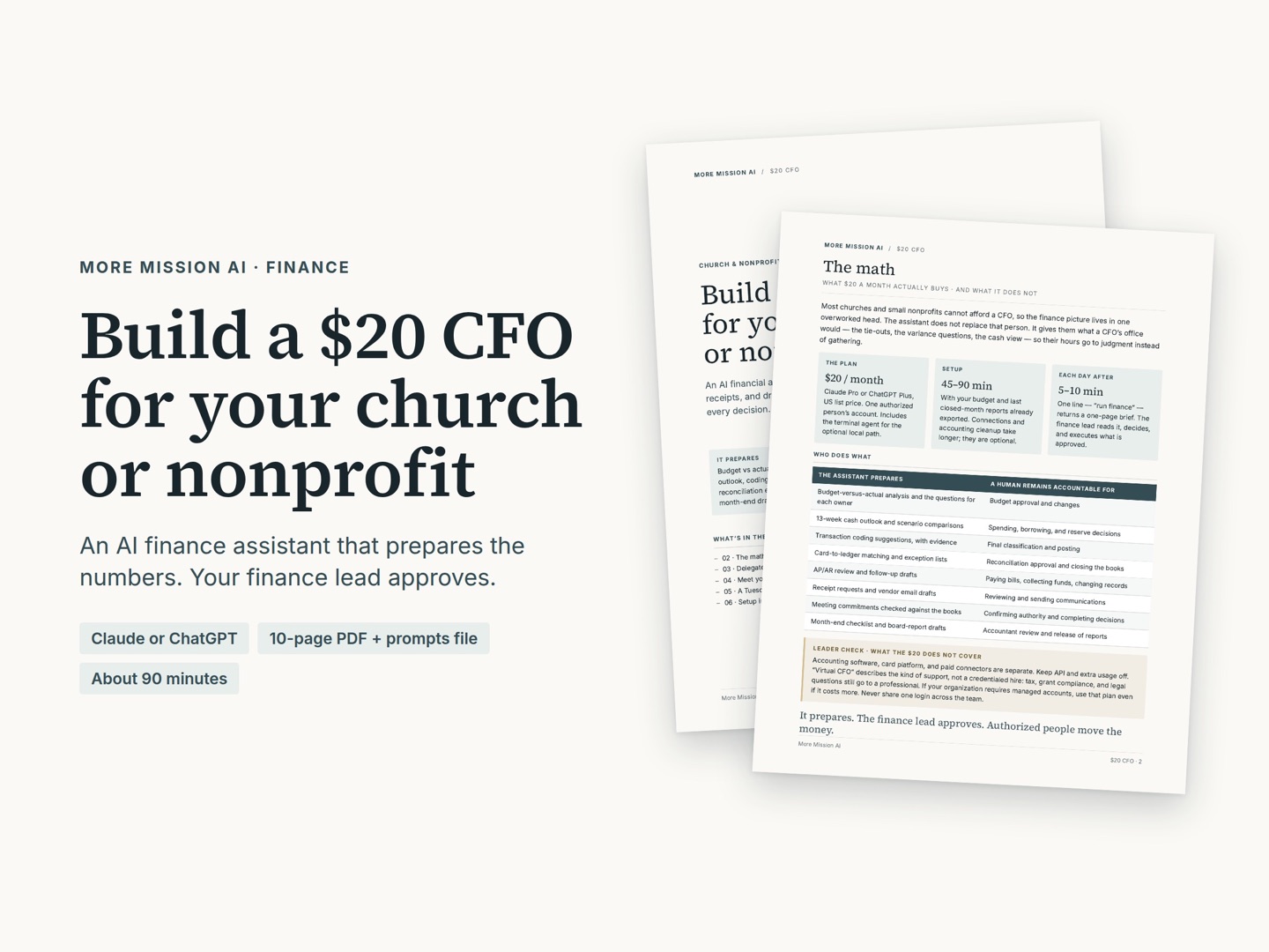 Your Church Finance Assistant guide preview